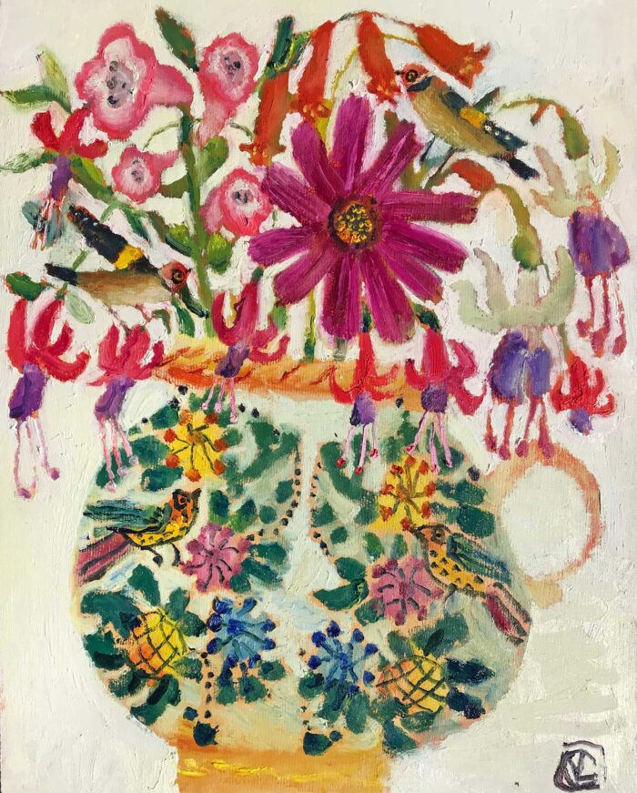 Pleasure Garden.   Paintings by Vanessa Cooper. Oil on board.