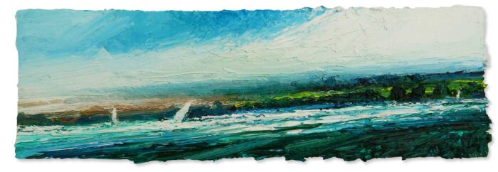 Morning Light, Exe Estuary.   Paintings by David Morgan. Oil on board.