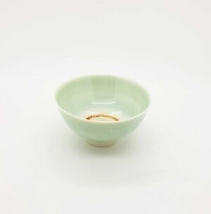 Petite Blue-Green Bowl (141).   Ceramics by Peter Wills. Porcelain.