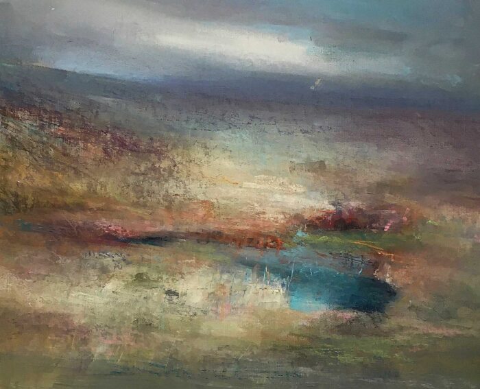 Cranmere Pool.   Paintings by Wendy McBride. Pastel.