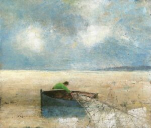 Morning Tide.   Paintings by David Brayne. Acrylic & pigment on paper.