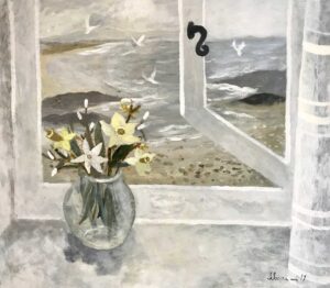 The Essence of Spring.   Paintings by Sarah Bowman. Oil on board.