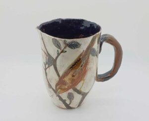 Pussy Willow Jug.   Ceramics by Uncategorised. Earthenware.