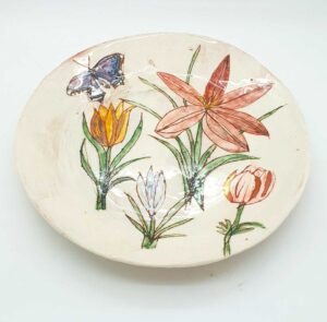 Spring Plate.   Ceramics by Uncategorised. Earthenware.
