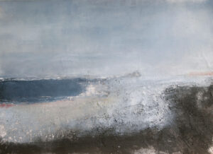 Mew Stone, Wembury.   Paintings by Mike Carter. Mixed media on canvas.