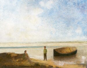 On the Low Shore.   Paintings by David Brayne. Acrylic & pigment on paper.