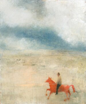 Red Horse.   Paintings by David Brayne. Acrylic & pigment on paper.