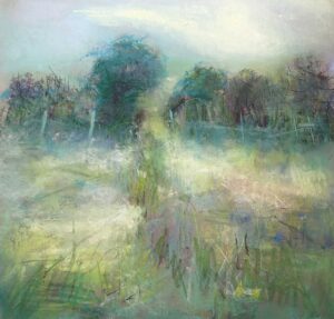 Small Field.   Paintings by Wendy McBride. Pastel.