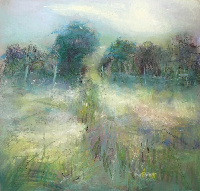 Small Field.   Paintings by Wendy McBride. Pastel.