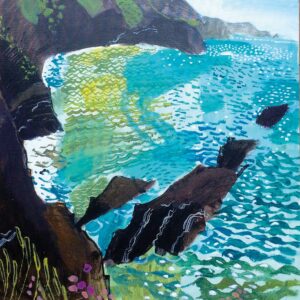 High Tide.   Paintings by Mark Rochester. Acrylic on board.