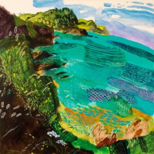 Summer Bay.   Paintings by Mark Rochester. Acrylic on board.