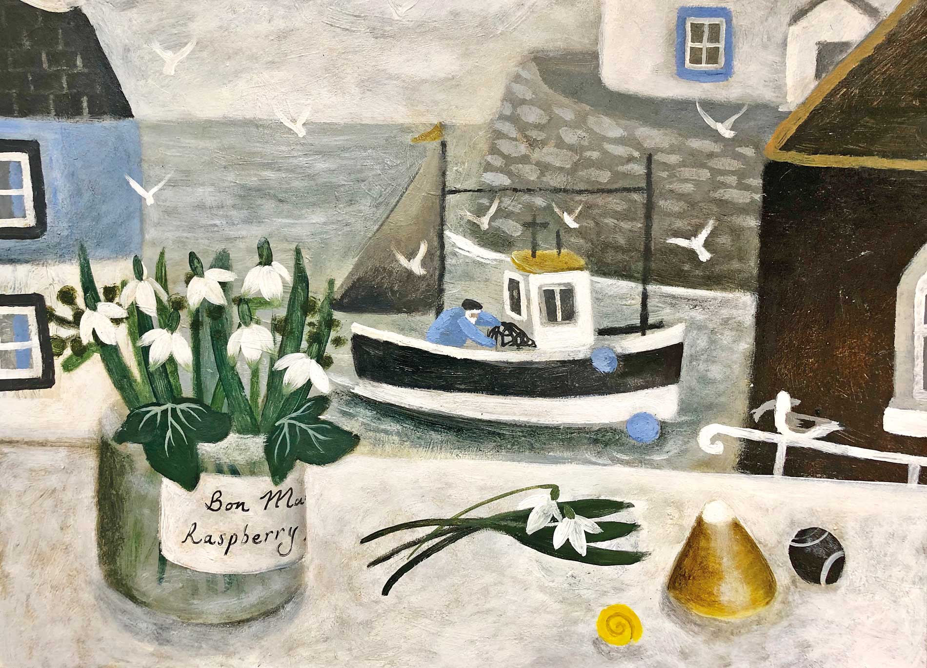 Lucky Catch.   Paintings by Sarah Bowman. .