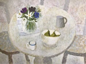 Spring Flowers.   Paintings by Sarah Bowman. Oil on canvas.