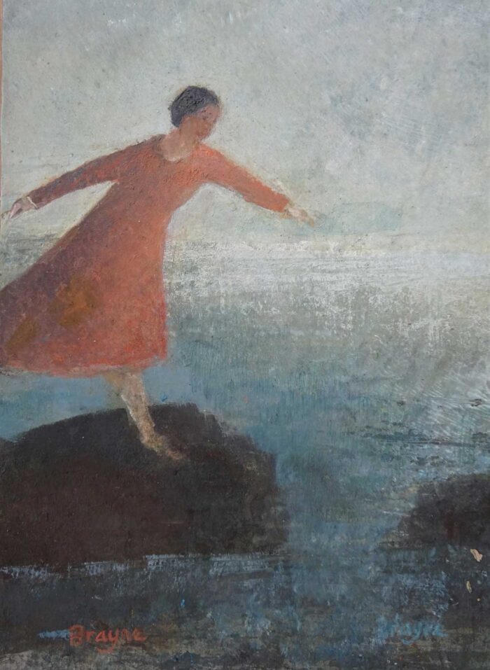 The Leap II.   Paintings by David Brayne. Acrylic & pigment on paper.