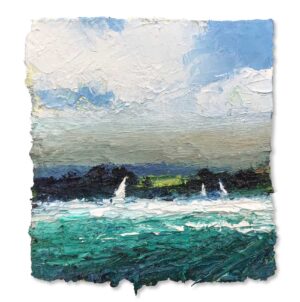 A Breezy Day.   Paintings by David Morgan. Oil on board.