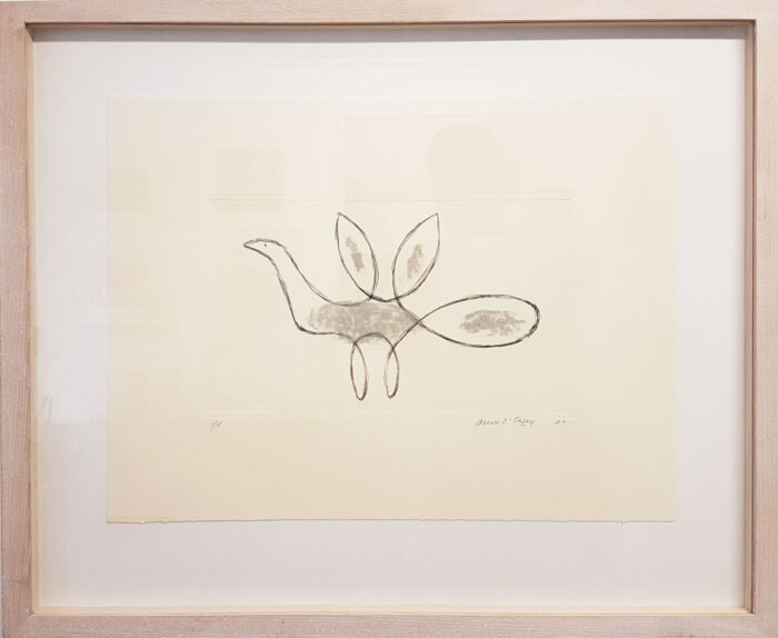 Bird With Grey.   Prints by Breon O'Casey. Etching.