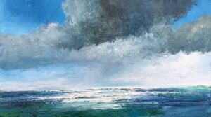 Morning Clouds.   Paintings by David Morgan. Oil on board.