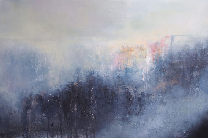 The Longing Fades.   Paintings by Mike Carter. Mixed media on canvas.