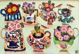 A la Carte.   Paintings by Vanessa Cooper. Oil on board.