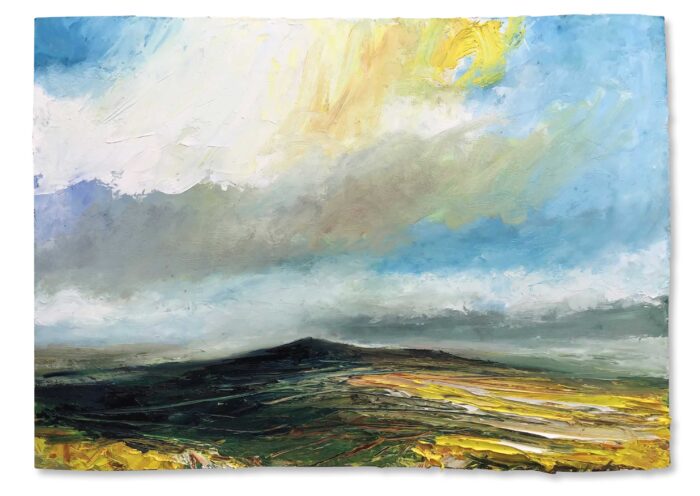 Afternoon Light, Holne Moor. Paintings by David Morgan. Oil on board. Afternoon Light, Holne Moor. Paintings by David Morgan. Oil on board.