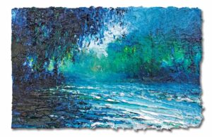 Summer River.   Paintings by David Morgan. Oil on paper.