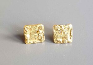 Silver Bird Studs (79).   Jewellery by Holly Belsher. Silver.