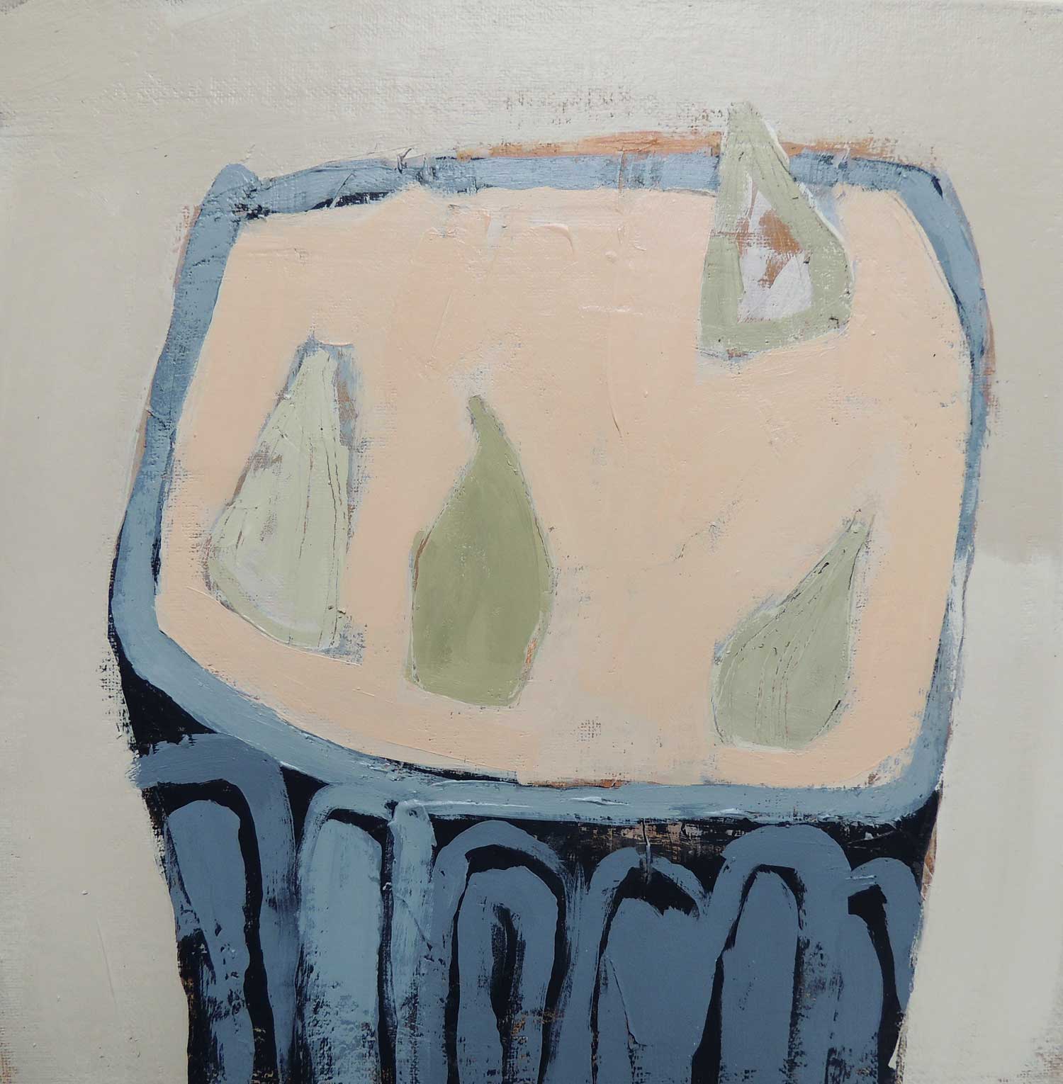 Coffee & Sea Pinks.   Paintings by Uncategorised. Acrylic & gesso on canvas board.