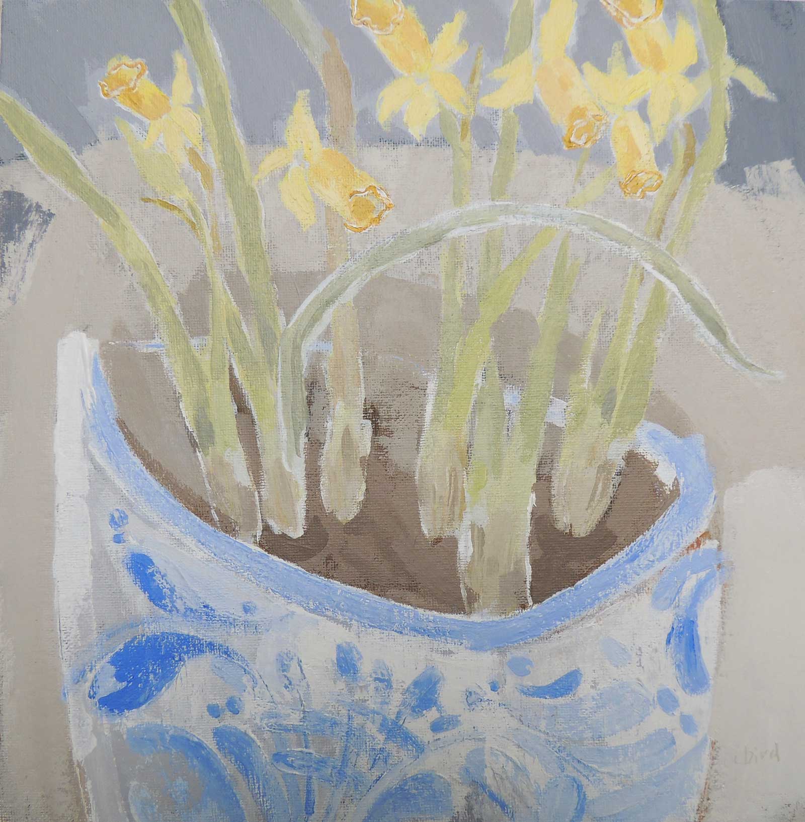 Coffee & Sea Pinks.   Paintings by Uncategorised. Acrylic & gesso on canvas board.