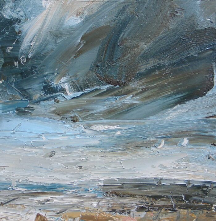 Torridon Sky Reflected. Landscape  Paintings by Louise Balaam. Oil on panel.