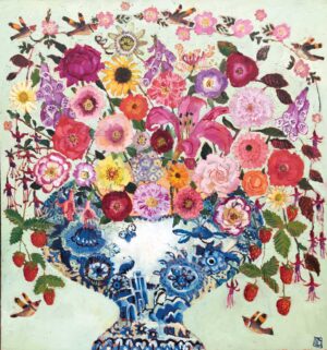 Love Blooms.   Paintings by Vanessa Cooper. Oil on board.