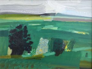 Hedgerow.   Paintings by Malcolm Ashman. Acrylic on panel.