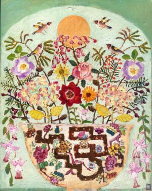 Sun Goddess.   Paintings by Vanessa Cooper. Oil on board.