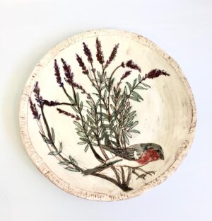 Robin Plate.   Ceramics by Uncategorised. Earthenware.