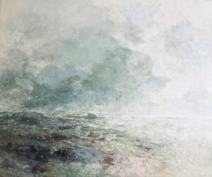 Seal Grey Island, Isles of Scilly.   Paintings by Ellen Watson. Mixed media on canvas.