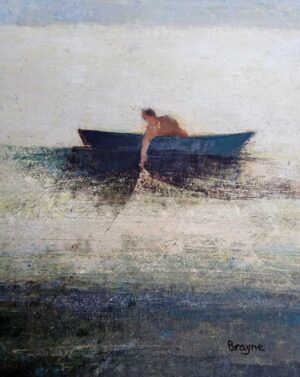 Ebb Current II.   Paintings by David Brayne. Acrylic & pigment on paper.