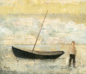 The Catch.   Paintings by David Brayne. Acrylic and pigment.