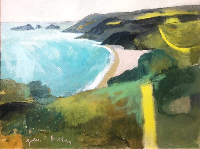 Same As It Ever Was.   Paintings by John Button. Acrylic on board.