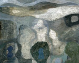 Hebridean Crosses.   Paintings by Melvyn Evans. oil & gesso on canvas board.