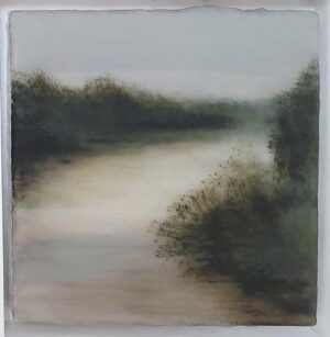 Swollen River.   Paintings by Anna Boss. Acrylic & resin.