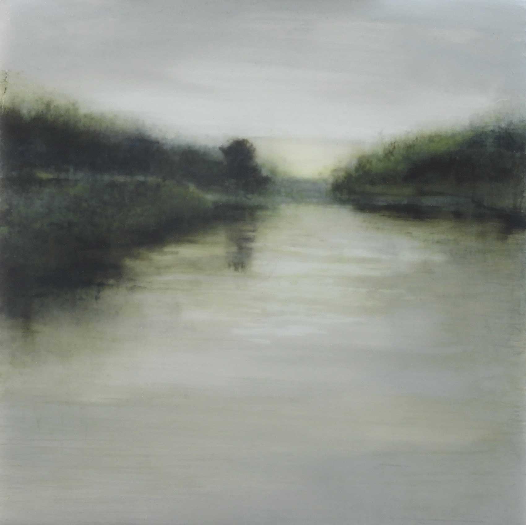 Drifting.   Paintings by Anna Boss. Acrylic & resin.