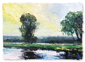 Windy Day Sailing.   Paintings by David Morgan. Oil on board.