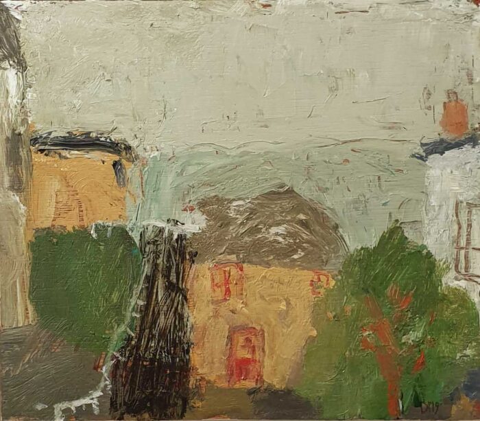 The Boat Store.   Paintings by David Pearce. Mixed media on panel.