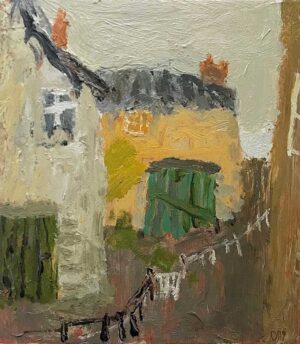 The Boat Store.   Paintings by David Pearce. Mixed media on panel.