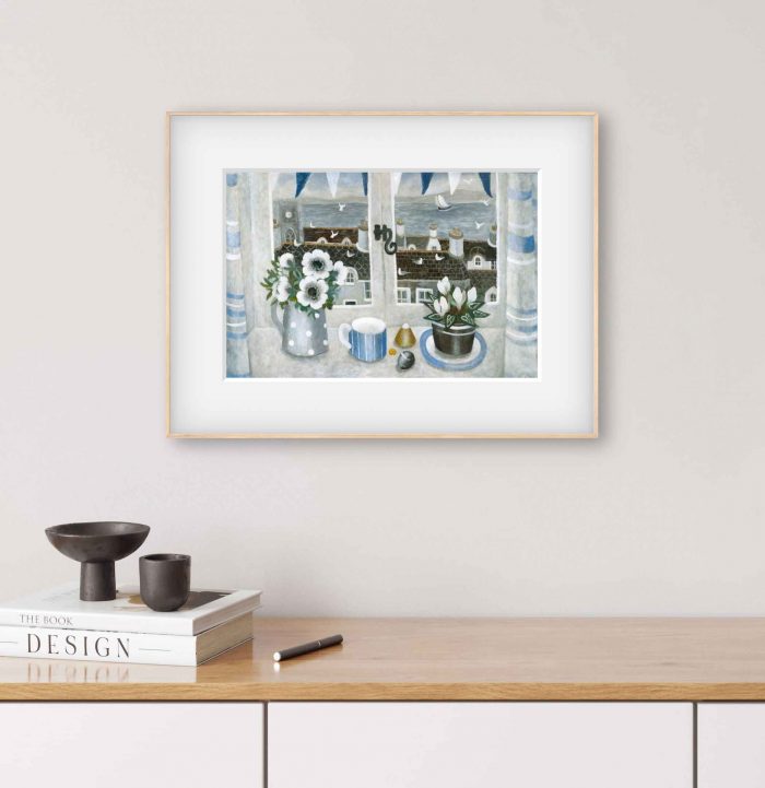 Anemones & Cyclamen.   Prints by Sarah Bowman. Digital archive print.