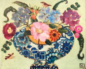 November Ditty.   Paintings by Vanessa Cooper. Oil on board.