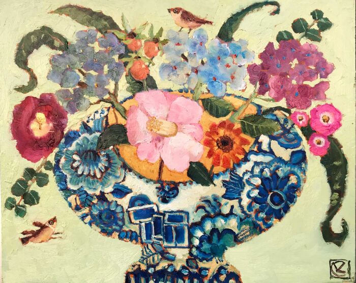 November Ditty.   Paintings by Vanessa Cooper. Oil on board.