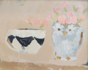 October Pinks.   Paintings by Uncategorised. Acrylic on board.