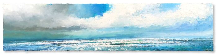 Spring Clouds, Rippon Tor.   Paintings by David Morgan. Oil on board.