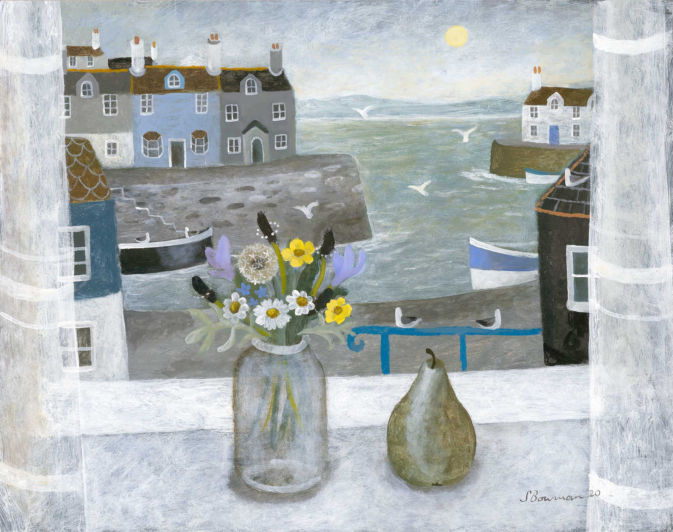 Morning Stillness. Paintings by Sarah Bowman. Oil on board. Morning Stillness. Paintings by Sarah Bowman. Oil on board.