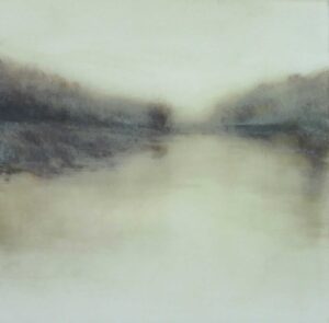 Blurred Reflection.   Paintings by Anna Boss. Acrylic & resin.